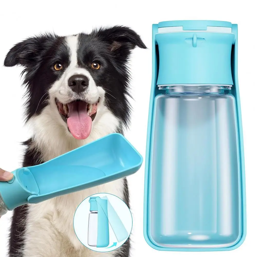Портативная бутылка для воды для собак Герметичная складная бутылка для воды для домашних животных Портативные аксессуары для путешествий для собак для прогулок и походов для собак