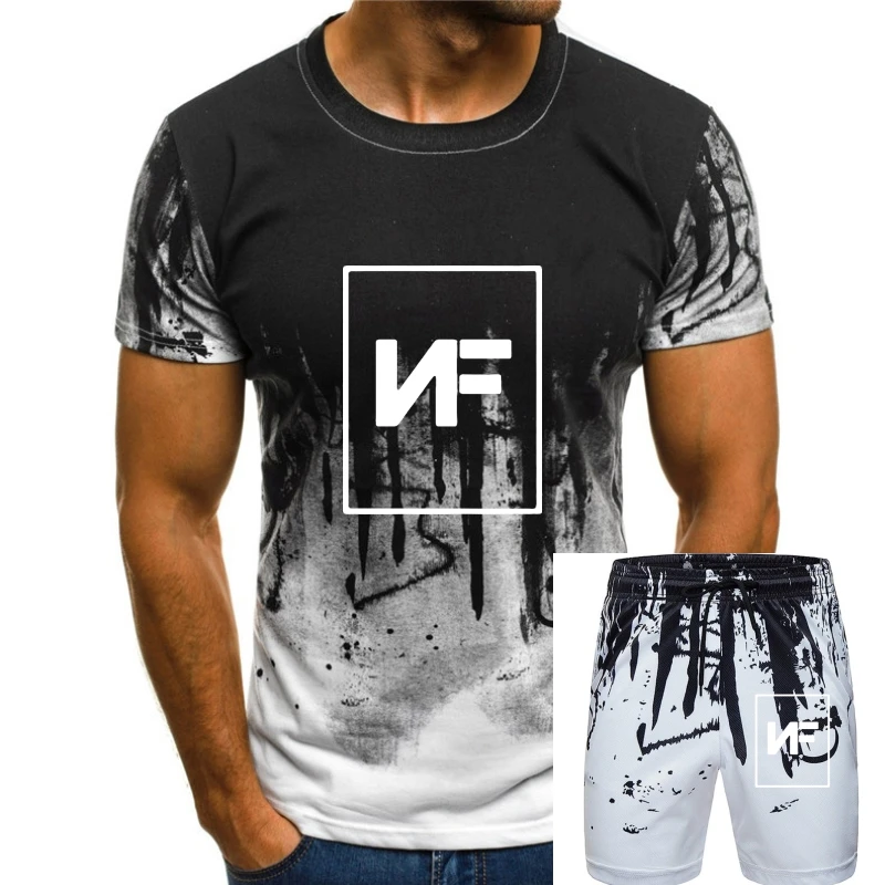 Мужская футболка Короткий рукав NF Американский рэпер Логотип Унисекс Футболка(1) Женская футболка