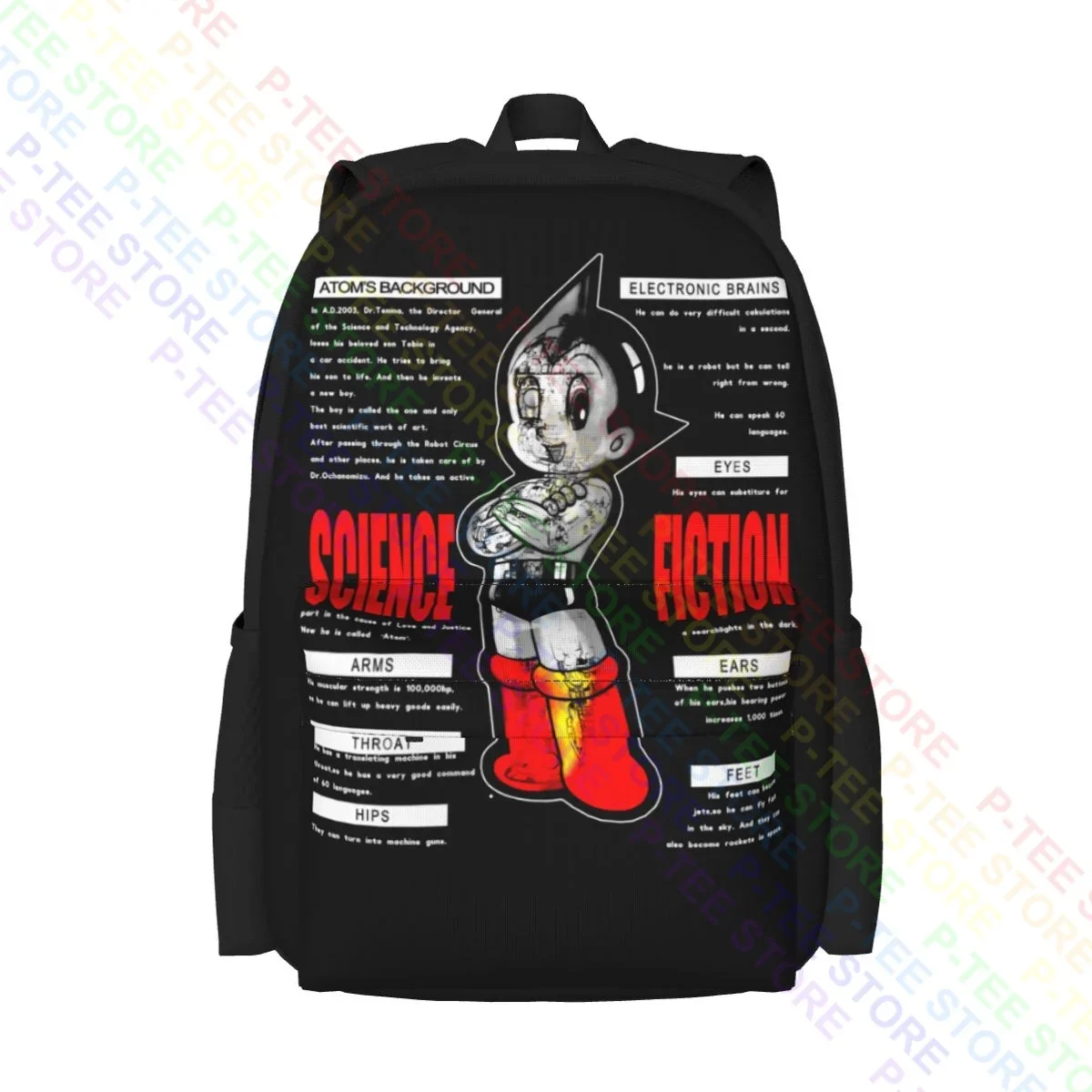 Astro Boy Mighty Atom Рюкзак большой емкости Модный школьный портфель Сумка для хранения Одежда Рюкзаки