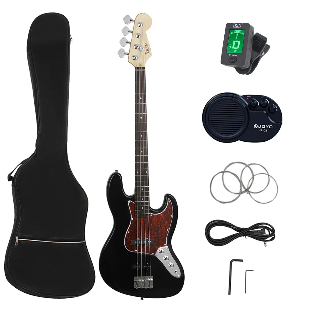 IRIN 4-струнная электробас-гитара 20 ладов Sapele Bass Guitarra с сумкой Струны Усилитель Тюнер Кабельные ключи Запчасти и аксессуары