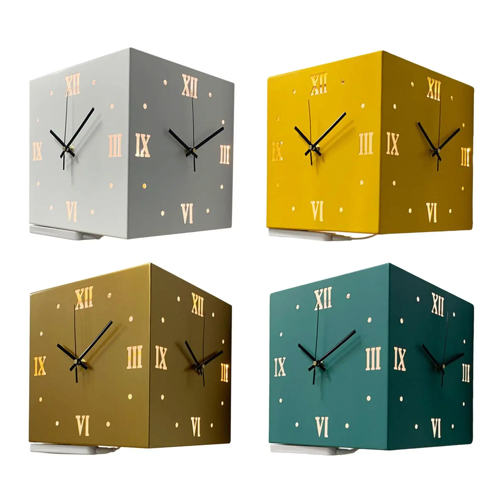 Двухсторонние настенные часы Corne Настенные часы 10,2-дюймовые креативные часы для дома на открытом воздухе