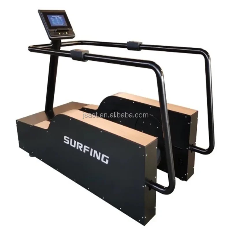 Коммерческий симулятор серфинга Машина для серфинга в бассейне с мягкими волнами с историей / временем / скоростью / калориями для использования в тренажерном зале
