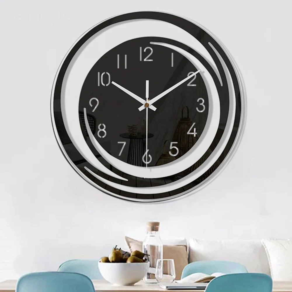 30 см акриловые настенные часы креативный современный дизайн гостиная украшение спальни минималистичный скандинавский стиль без звука часы домашний декор