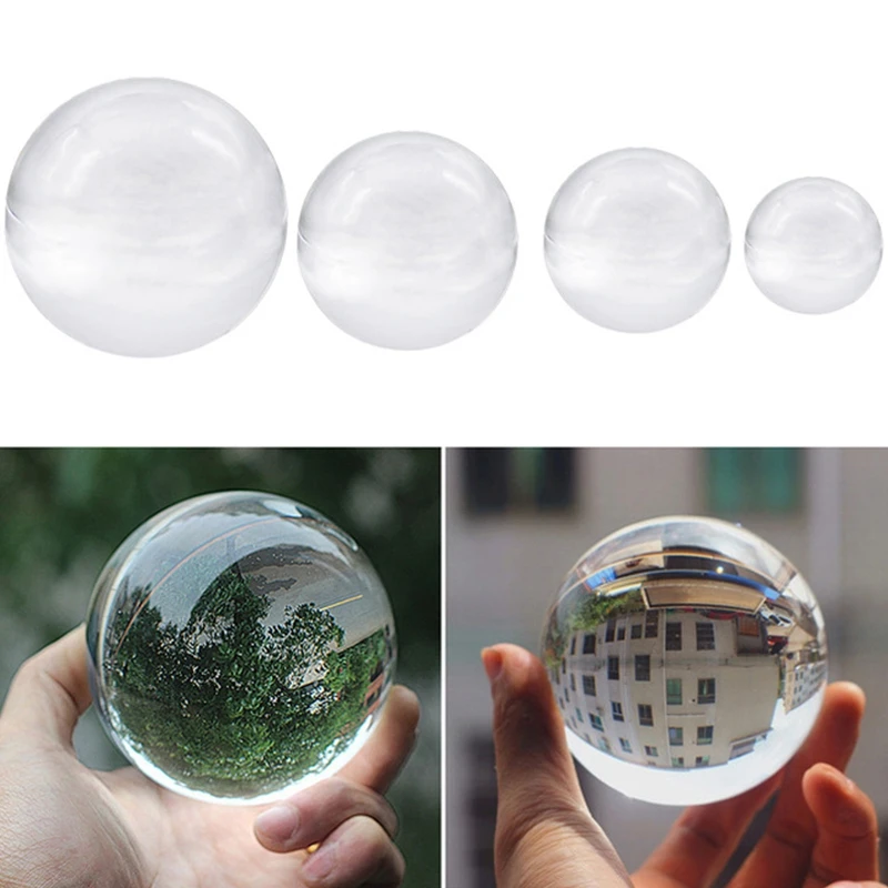 Прозрачный цветной стеклянный хрустальный шар Исцеляющая сфера Фотография Реквизит Мяч Декор
