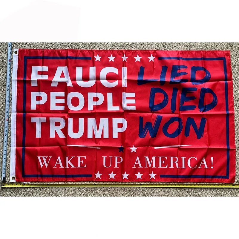Флаг Дональда Трампа БЕСПЛАТНАЯ ДОСТАВКА Спасите Америку Проснись, Америка 2024 Новый красный знак США Десантис 3x5' yhx0041