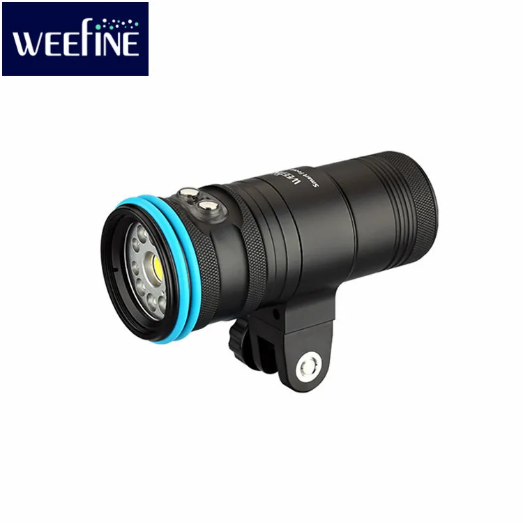 WEEFINE WF078 Smart Focus 2500 Фонарик для дайвинга Светодиодный фонарь Светодиодная видеолампа Оборудование для подводной фотографии для подводного плавания