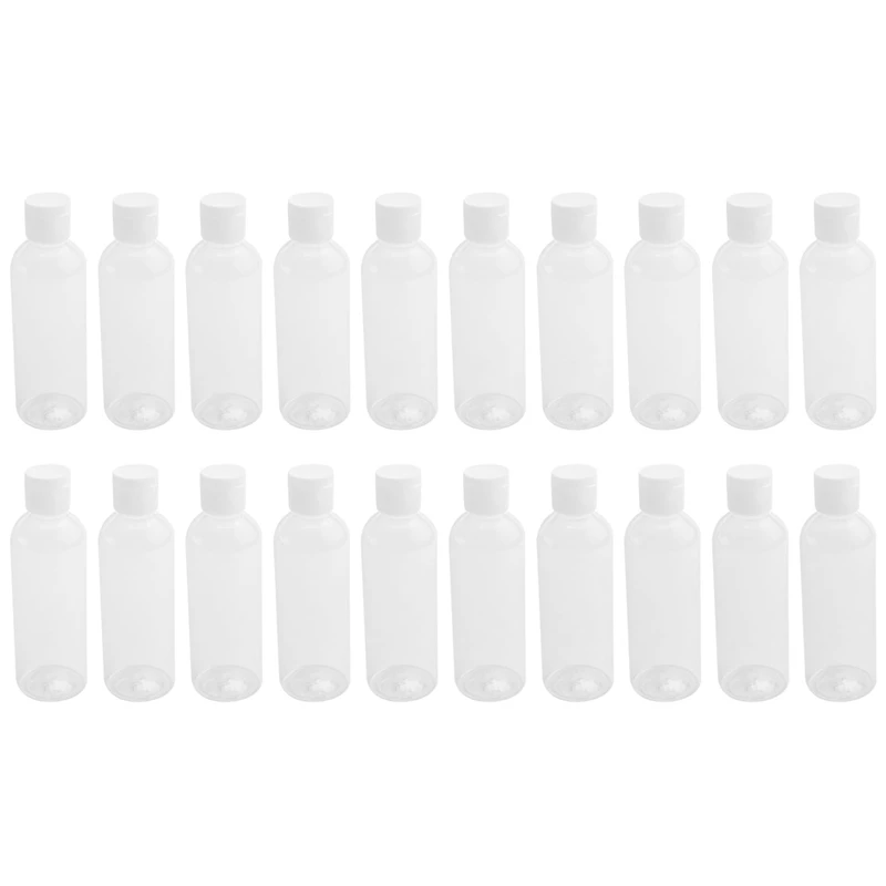 20 штук 100 мл Пластиковые бутылки для шампуня Пластиковые бутылки для путешествий Контейнер для косметики Лосьон