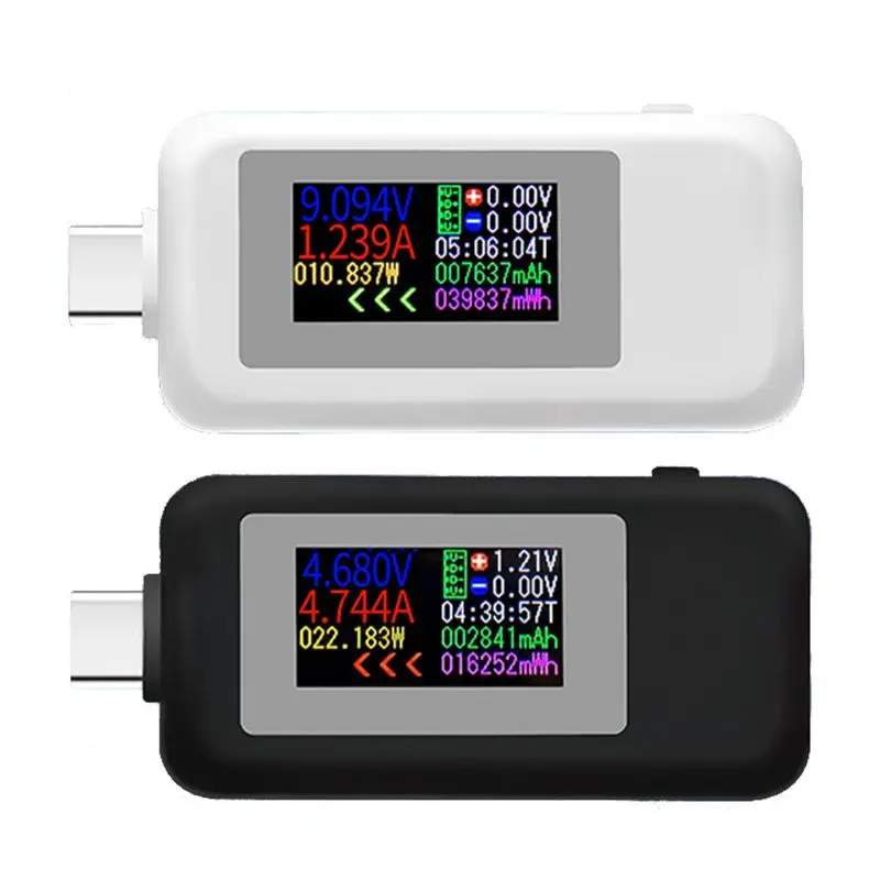 A2UD Type-C USB Tester Практичный мультиметр и тестер тока Цветной дисплей