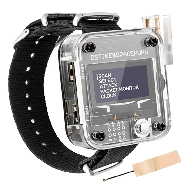1 шт. DSTIKE Deauther Watch V3 ESP8266 программируемая плата разработки ABS Носимые умные часы OLED и инструмент для тестирования
