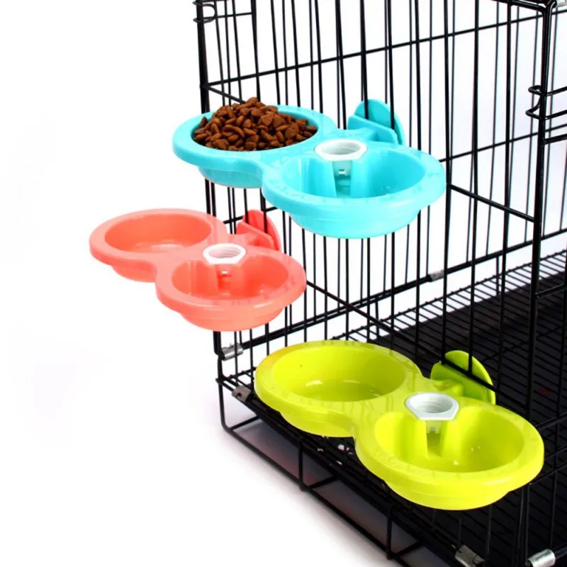  Pet Hanging Bowl Съемная Pet Dog Drink Food Feeder Чашка для кормления Инструменты для купания Кормушка для кроликов Принадлежности для кормления