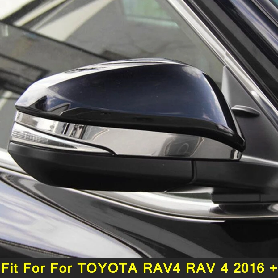 нержавеющая сталь автомобильное зеркало заднего вида украшение полоса крышка накладка 2 шт. подходит для TOYOTA RAV4 RAV 4 2016 2017 2018 Внешние части