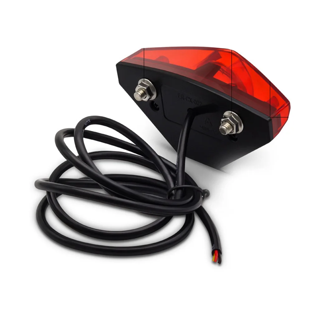 LED Задний фонарь Стоп-сигнал Легко установить для электрических велосипедов Хороший аксессуар Фонарь Ebike Отрицательный полюс