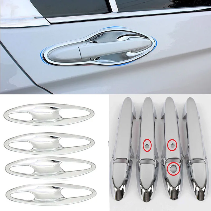 Для Honda City 2014-2018 Автомобильная форма наружная дверная ручка, крышка дверной чаши, наклейка для отделки дверной чаши, аксессуары, украшение дверной чаши