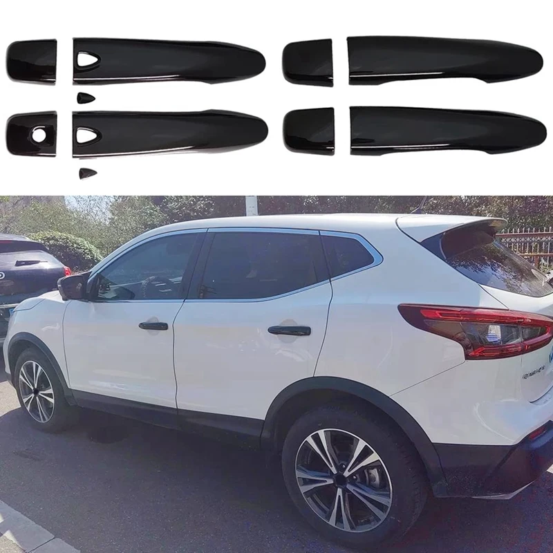 Для Nissan Murano 2015-2023 Rogue 2014-2019 Maxima 2016-2023 Аксессуары для наружной крышки дверной ручки (ярко-черный)