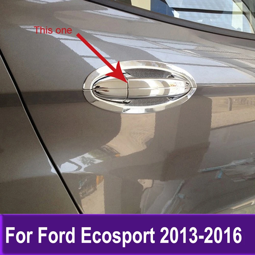 хромированная накладка на крышку ручки боковой двери для Ford Ecosport 2013 2014 2015 2016 Наклейка для украшения и стайлинга аксессуаров