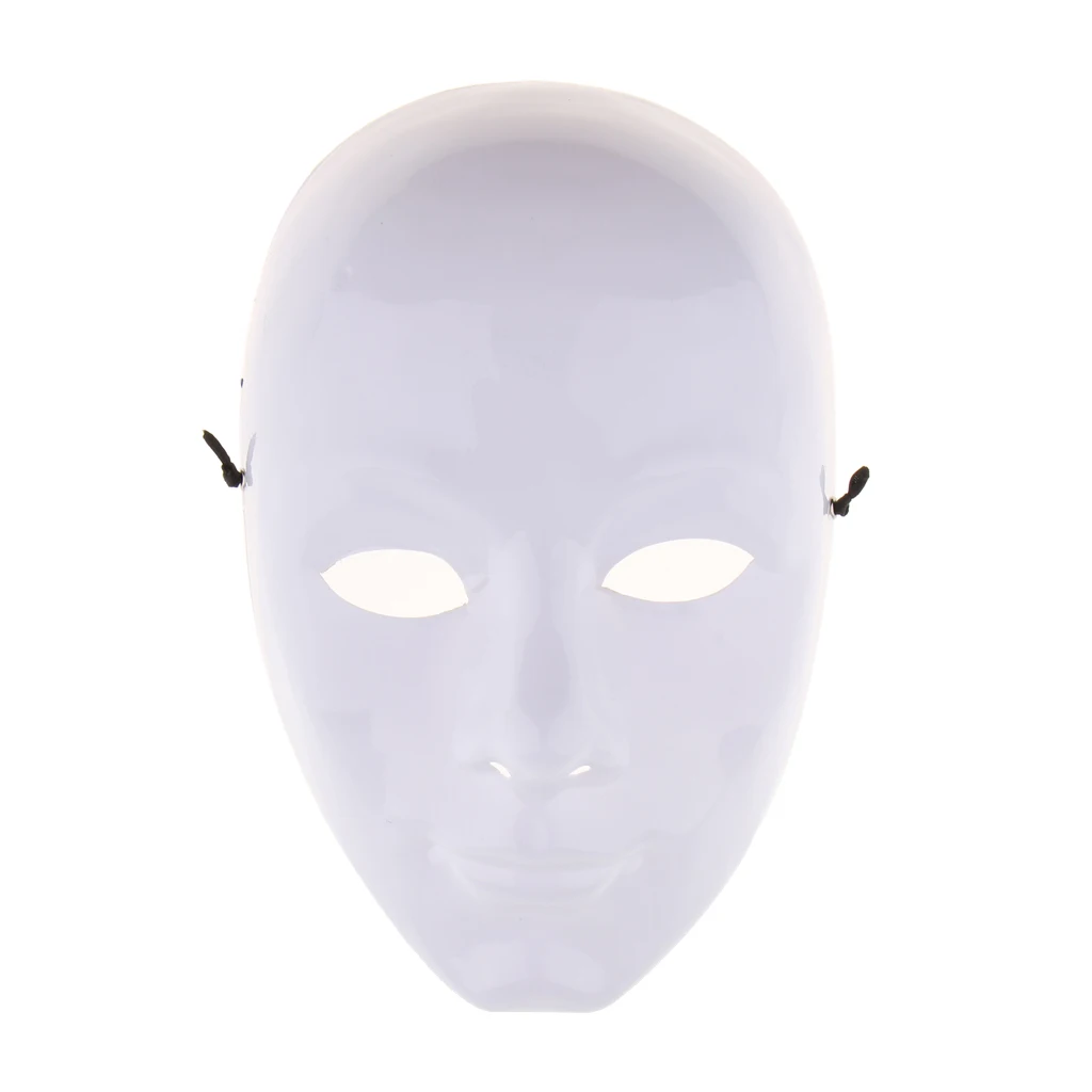 Костюмные маски для украшения вечеринки Аксессуары DIY Неокрашенная маска Белая пустая маска для лица Маскарад