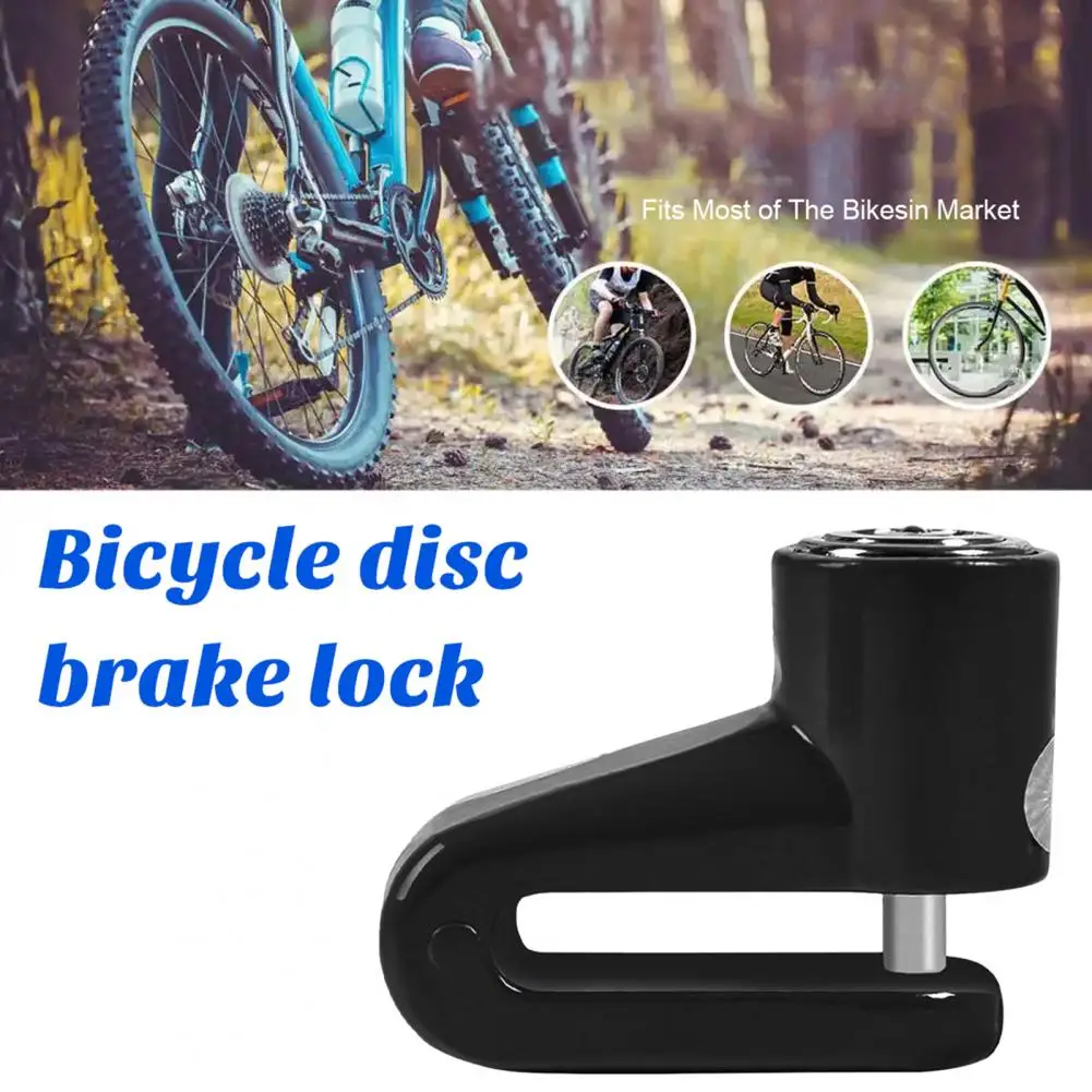  Велосипедный замок безопасности Блокировка дискового тормоза горного велосипеда Ударопрочный противоугонный защитный механизм для езды на велосипеде Простая эксплуатация велосипеда