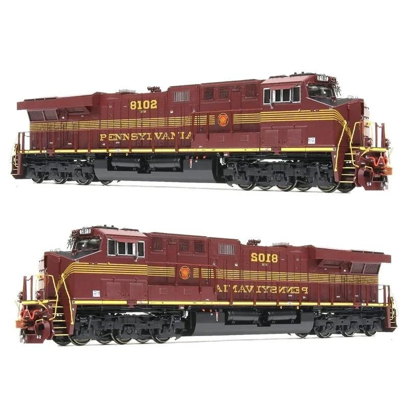 Поезд Модель 1:87 HO Тепловоз ES44AC NS 8102 Heritage PRR Темно-красный игрушечный электрический поезд