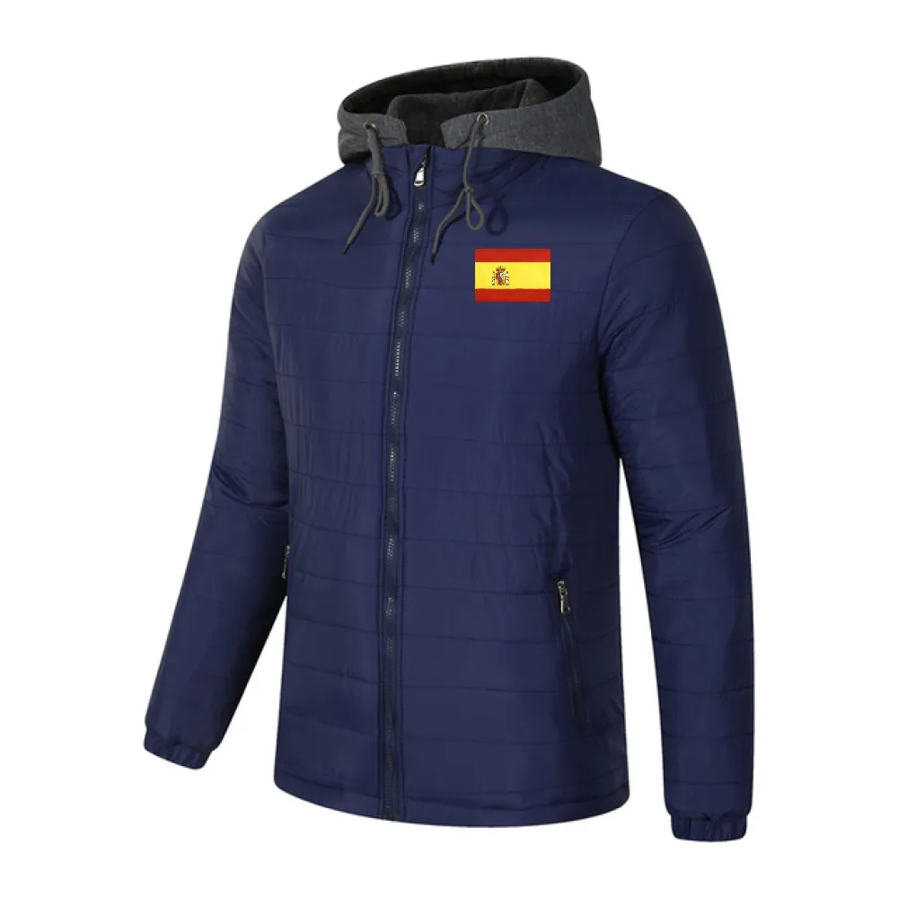 2024 новая осенне-зимняя куртка с капюшоном, мужской теплый пуховик, уличная мода, повседневный бренд, внешняя мужская парка, пальто S-3XL