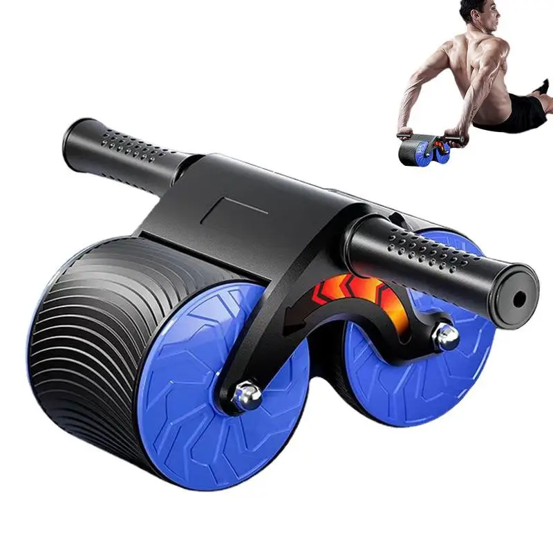 Автоматическое брюшное колесо с отскоком Здоровое брюшное колесо Упражнение Роликовое колесо с поддержкой локтя и тренажером с таймером