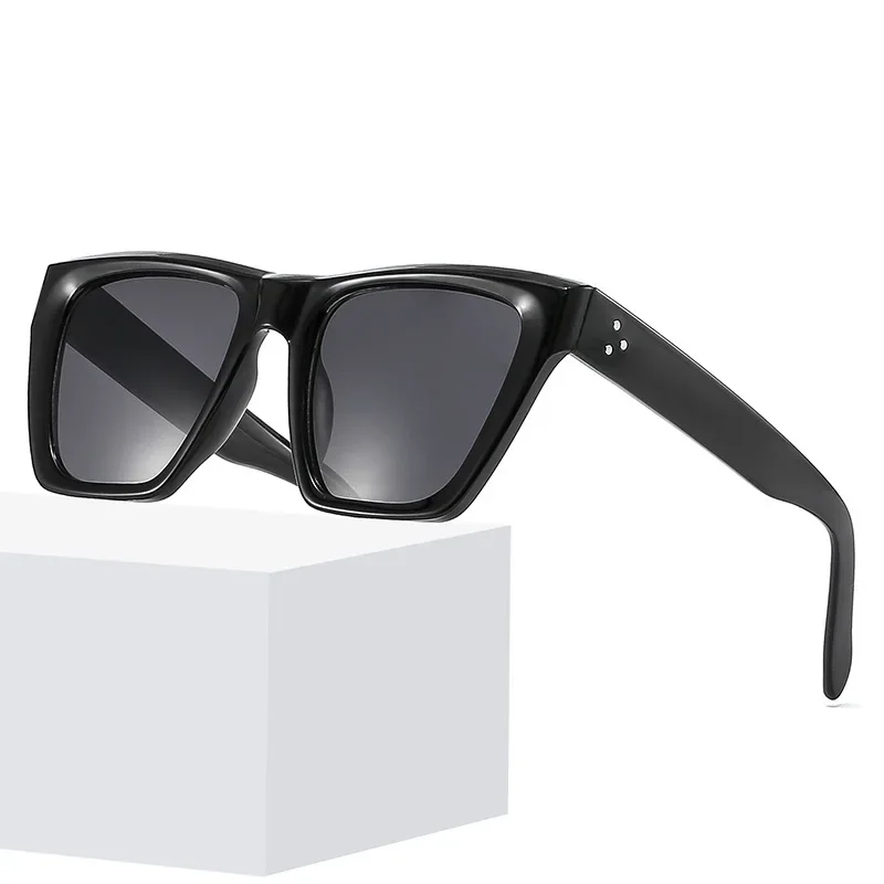 Модные УФ-защитные солнцезащитные очки с большой оправой для ногтей Ins Style New Personality Trend Солнцезащитные очки «кошачий глаз»