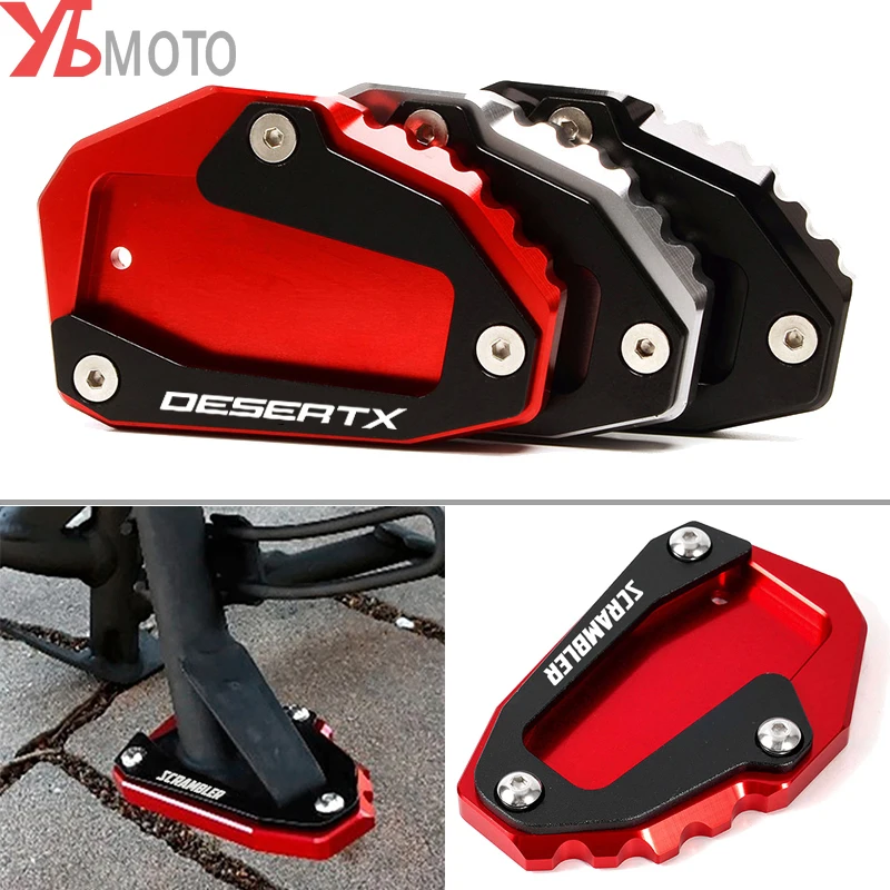  Мотоцикл с ЧПУ Боковая подставка Удлинитель Подставка Для Ducati SCRAMBLER 1100 Sport Icon Dark DesertX Desert X 2022 2023