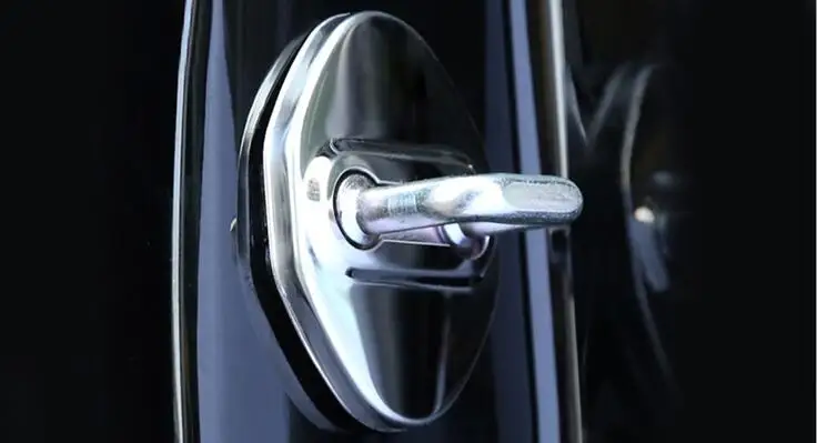 Роскошный ABS Хром Дверные замки украшены декоративными планками Для Honda CRV 2017
