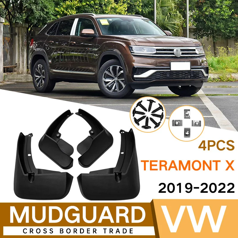 Для Volkswagen Teramont x 2019-2022 Автомобильные литые брызговики Брызговики Брызговики Передний задний стайлинг Передний задний автомобильные аксессуары