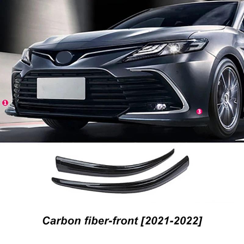  Передний бампер автомобиля Передняя лопата Уголок кромки из нержавеющей стали для Toyota Camry Sports V6 XSE SE 2021-2022 Аксессуары
