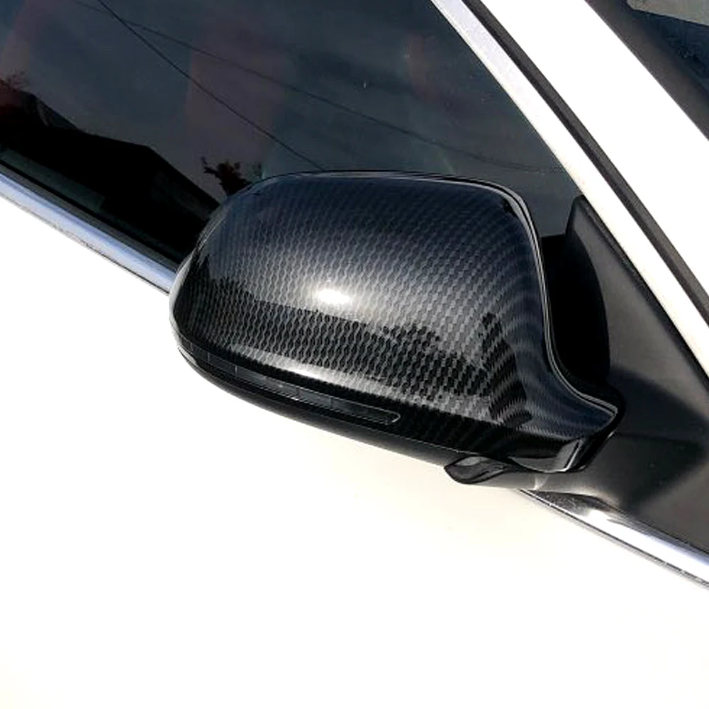 Крышка зеркала из углеродного волокна Крышка бокового зеркала заднего вида S Line для Audi A4 B8 A6 C6 A5 Q3 A3 8P