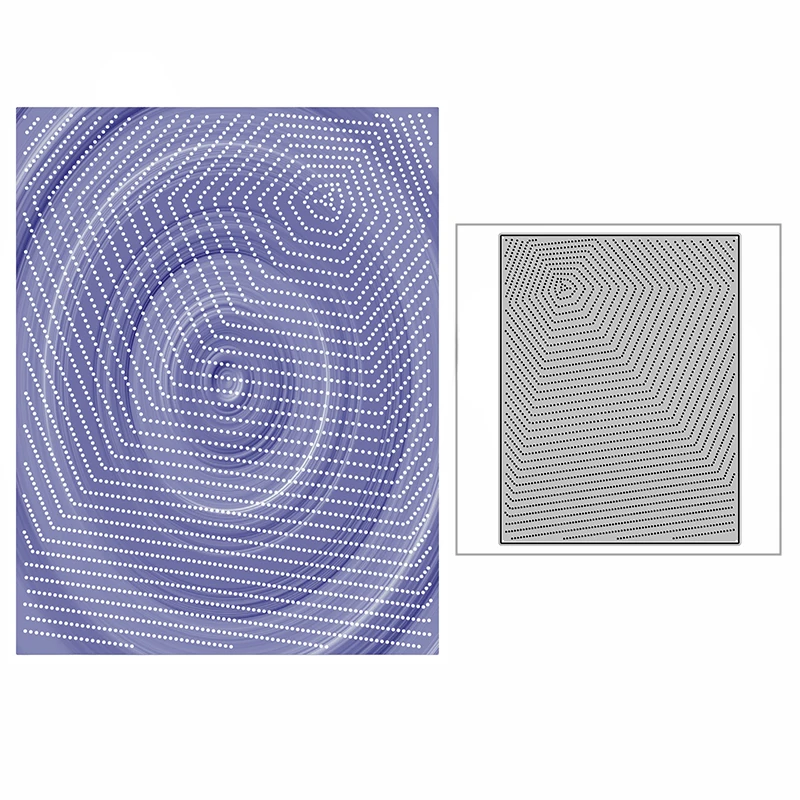 Новая вложенная шестиугольная фоновая пластина Крафт Пресс-форма для тиснения 2021 Металлические режущие штампы для DIY Скрапбукинг Альбомная открытка без штампа