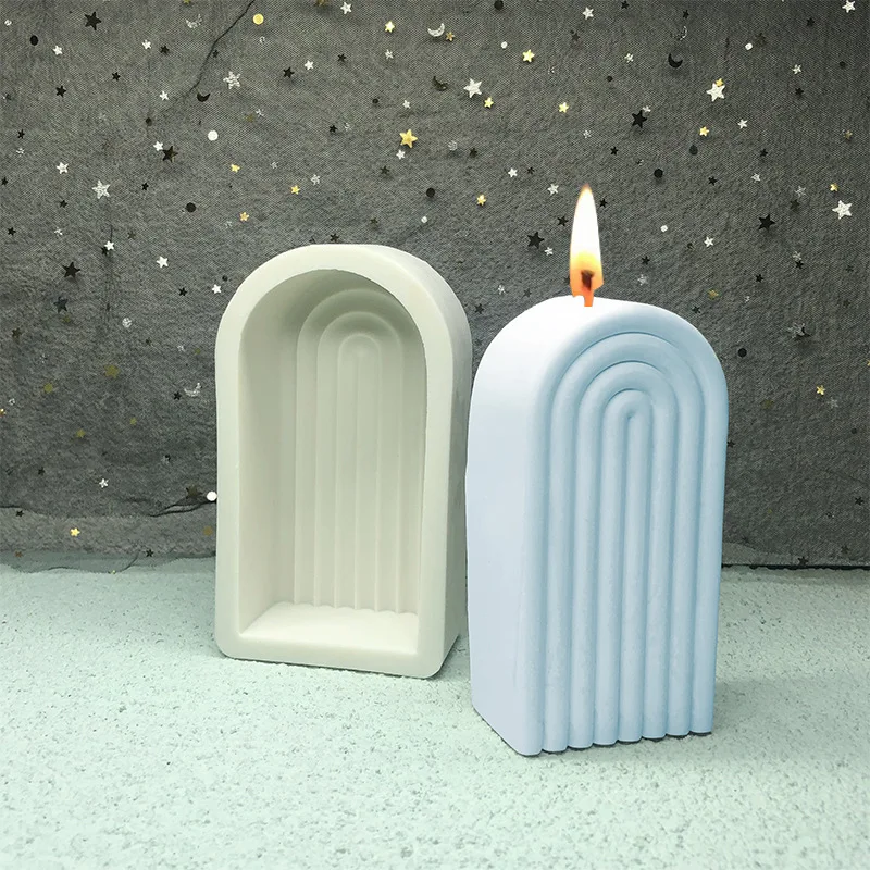 DIY Арка Геометрическая форма ароматическая свеча форма силиконовая эпоксидная смола мыльная форма для изготовления свечей Свадебный подарок ремесло снабжение домашний декор