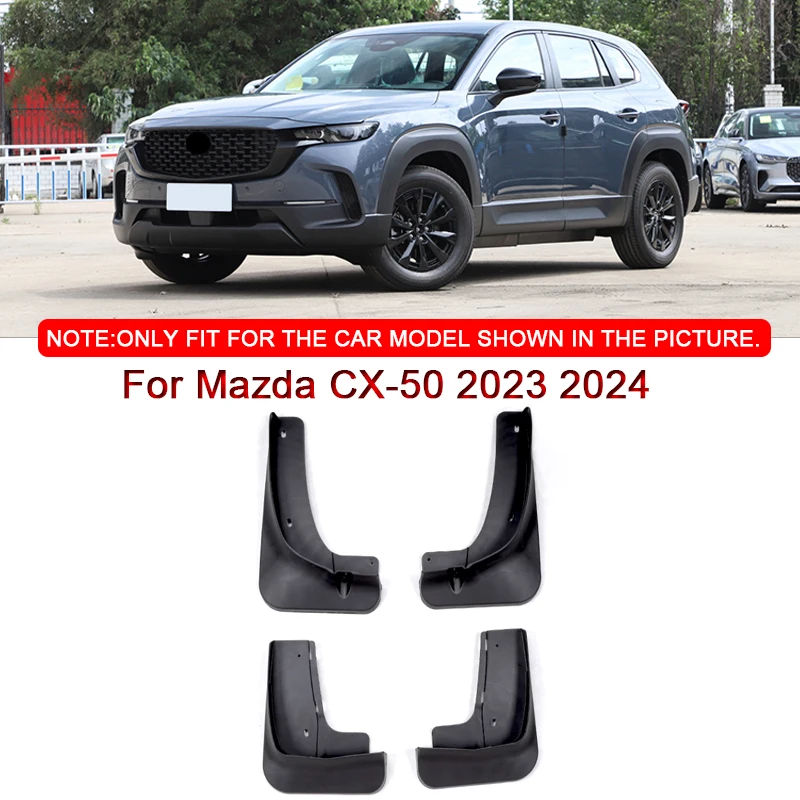 Подходит для Mazda CX-50 2023 2024 Автомобильный стайлинг ABS Автомобильные брызговики Брызговики Брызговики Брызговики Брызговики Брызговики Переднее заднее крыло Авто Аксессуары