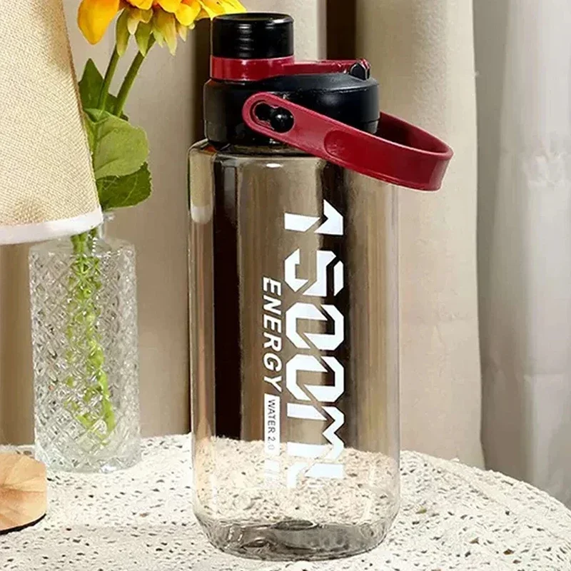 1500 мл-2000 мл пластиковая бутылка для воды большой емкости на открытом воздухе мужские и женские фитнес и спорт Ручка ремня Лето Взрыв-Proo