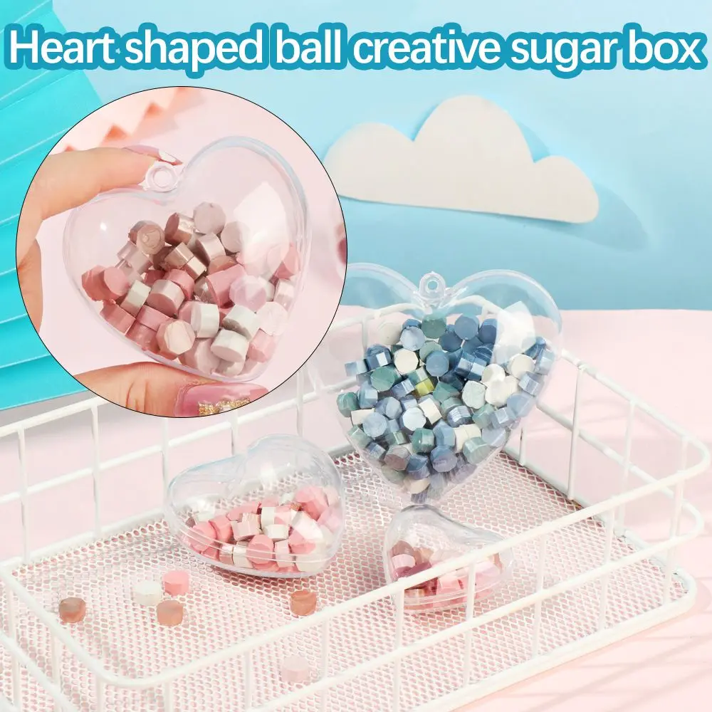 DIY Акриловая форма Форма сердца Креативная сахарница Пластиковая коробка для конфет в форме сердца Упаковка для пищевых продуктов