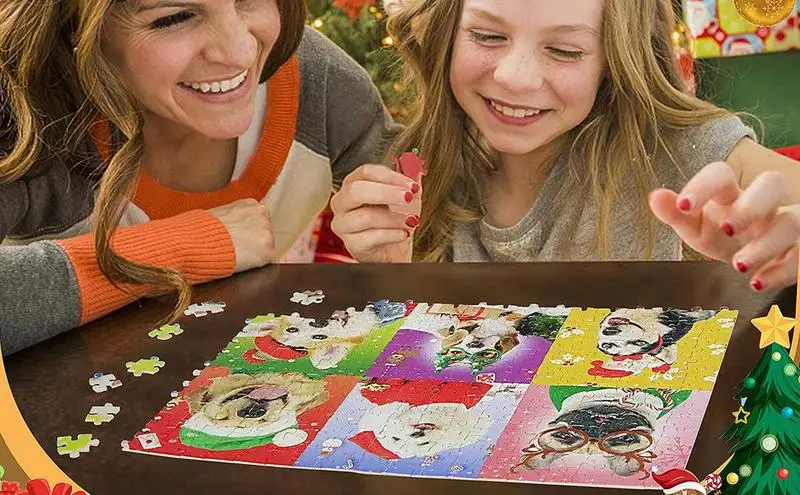 Рождественская головоломка Адвент-календарь Рождественский подарок Развивающая игрушка Забавная игрушка-головоломка своими руками 24 дня Обратный отсчет Подарки для детей и взрослых