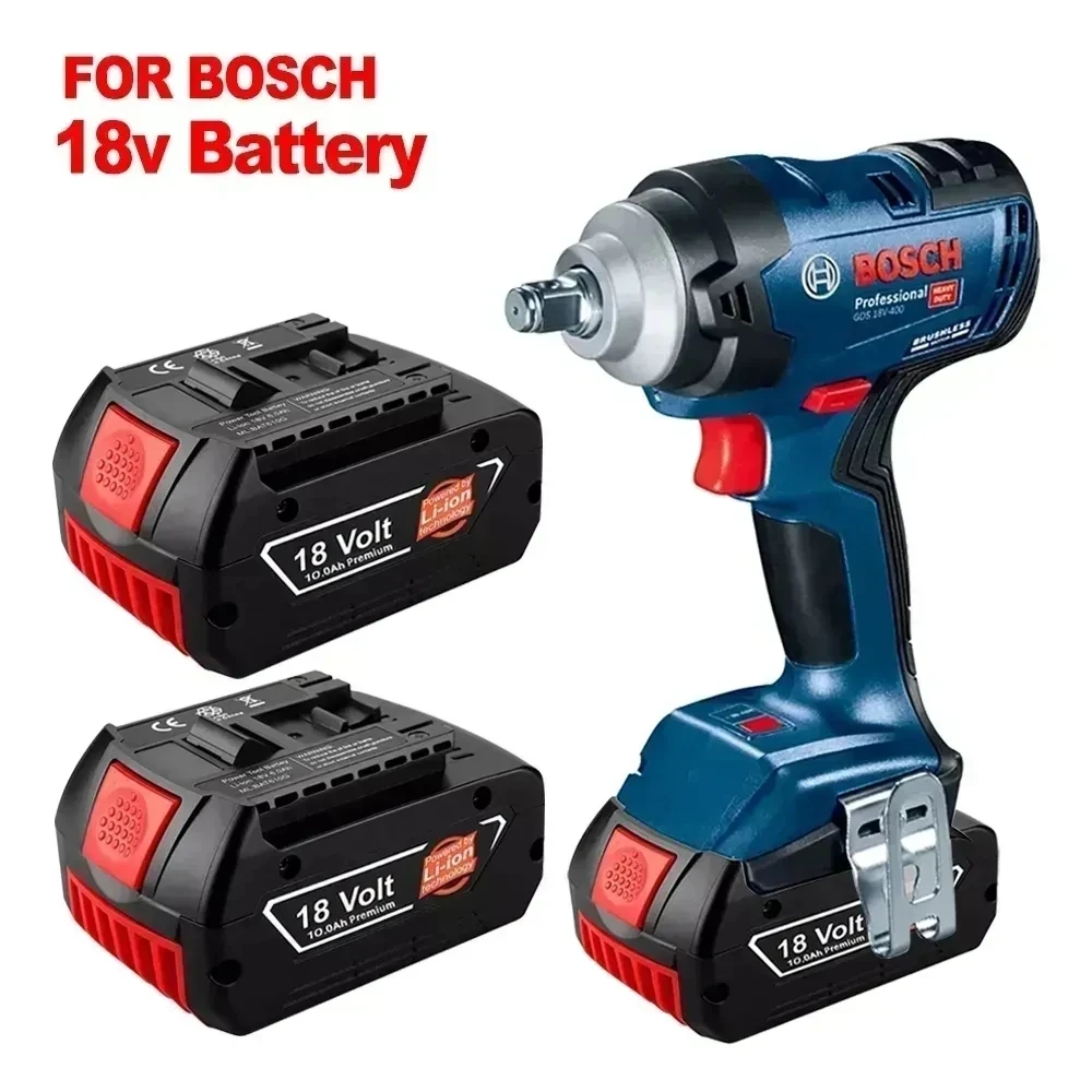 100% оригинальная литий-ионная аккумуляторная батарея BAT609 18 В 6,0 / 8,0 / 10 Ач 6,0 А для портативной замены Bosch
