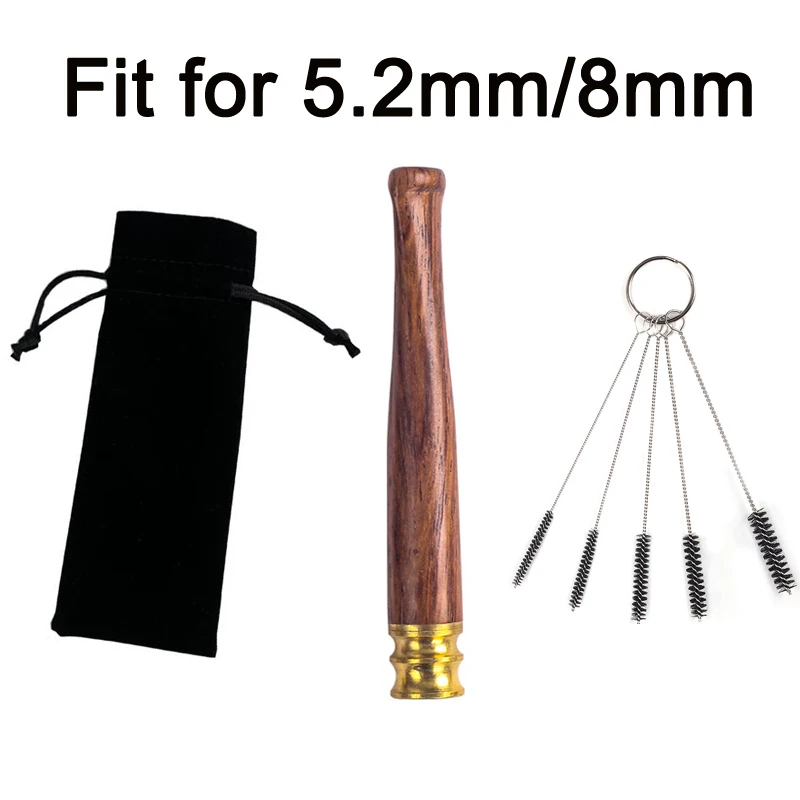 Массив дерева Для 5,2 мм Для 8 мм Мундштук для дыма Моющийся многоразовый сигаретный фильтр Классический микрофильтр Табачная трубка Подарок для мужчин
