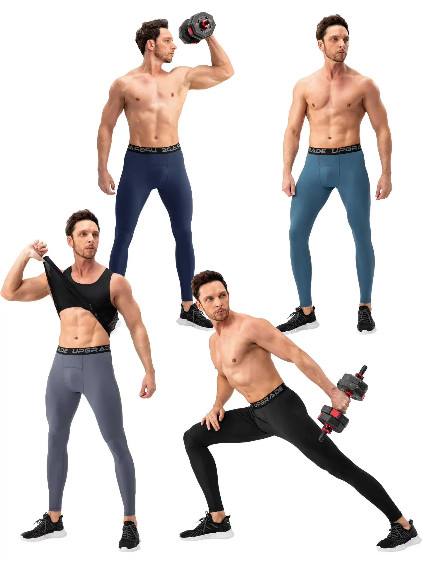 нейлоновые мужские быстросохнущие штаны для фитнеса спортивные спортивные весенние леггинсы для бега баскетбольные тренировочные леггинсы Тренировка эластичной талии