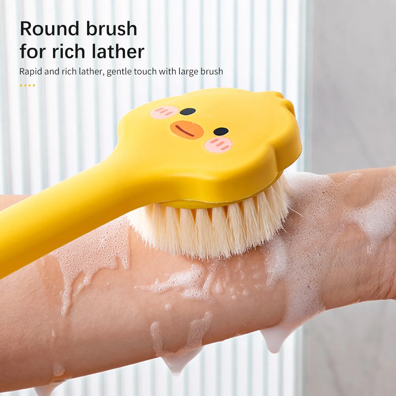 креативная желтая утка с длинной ручкой щетка для ванны для растирания спины щетка для массажа мягких волос щетка для ванны