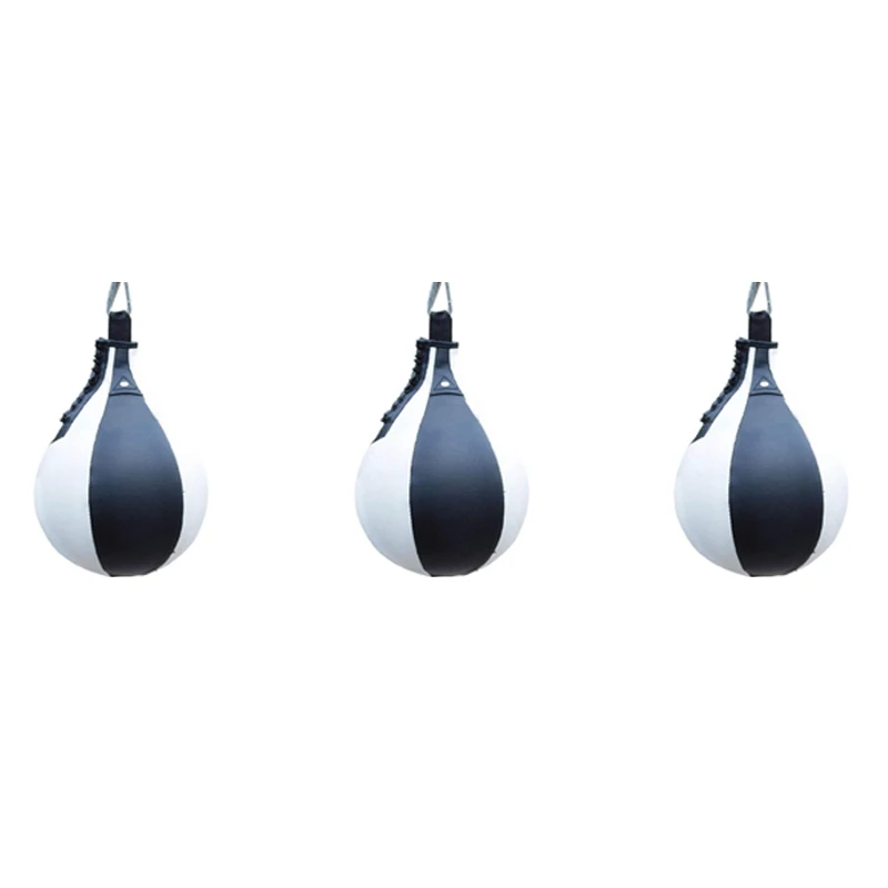 3X Боксерский скоростной мяч грушевидной формы PU Speed Bag Боксерская груша Поворотный спидбол Упражнение Фитнес Тренировочный мяч