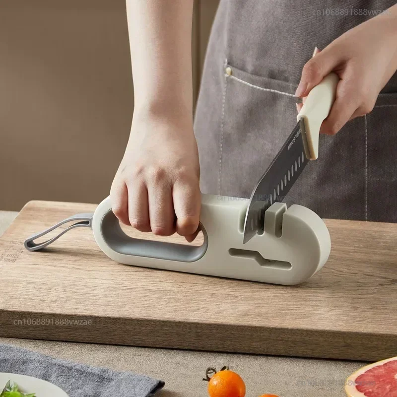 Инструмент для заточки Ножницы четыре в - один Можно использовать Многофункциональные нескользящие кухонные принадлежности для заточки камня