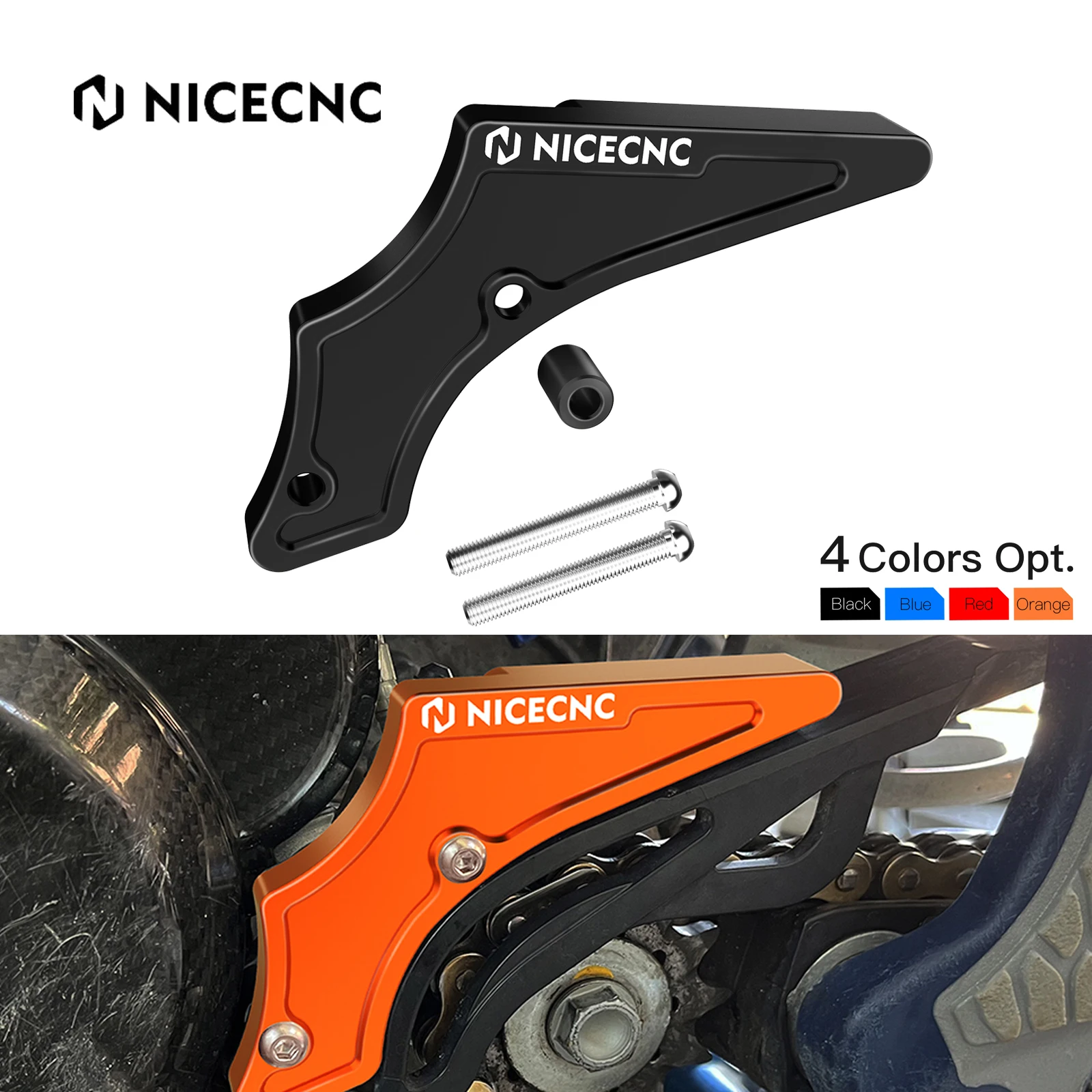 NiceCNC для KTM EXC300 EXC250 XCW 250 300 TPI 2017-2023 SX XC 250 300 2017-2022 2021 2T Крышка звездочки защиты цепи 2T