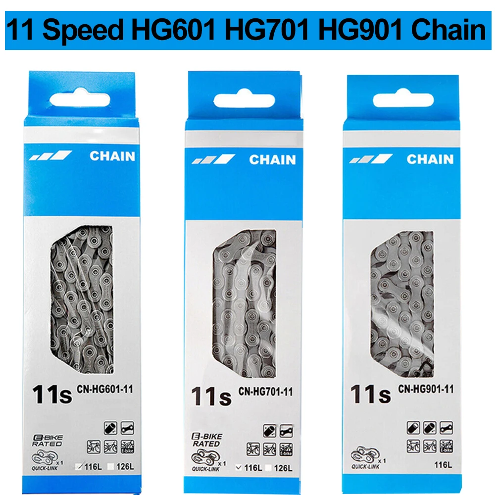 11 Скоростная велосипедная цепь для Shimano HG601 HG701 HG901 116 звеньев 11 Speed MTB Шоссейные гонки Велосипедная цепь Цепи для горных велосипедов