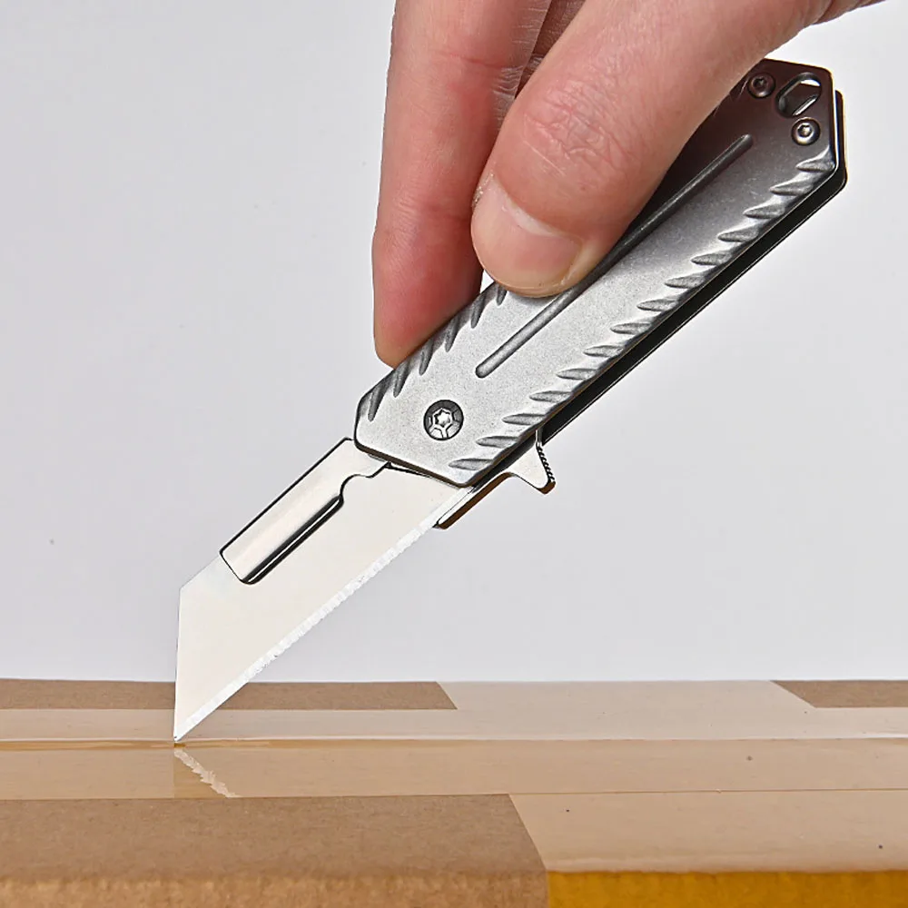  Многофункциональный мини-карманный складной нож Сменное лезвие Универсальные ножи с лезвиями 10 шт. Канцелярские ножи EDC Инструменты для выживания на открытом воздухе