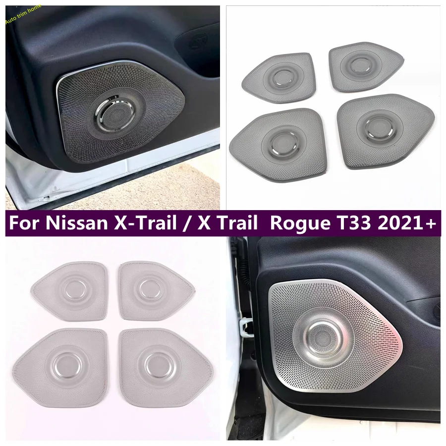  Боковая дверь автомобиля Стереодинамик Аудио Звук Громкоговоритель Крышка Отделка Авто Стайлинг Подходит для Nissan X-Trail X Trail / Rogue T33 2021 - 2023
