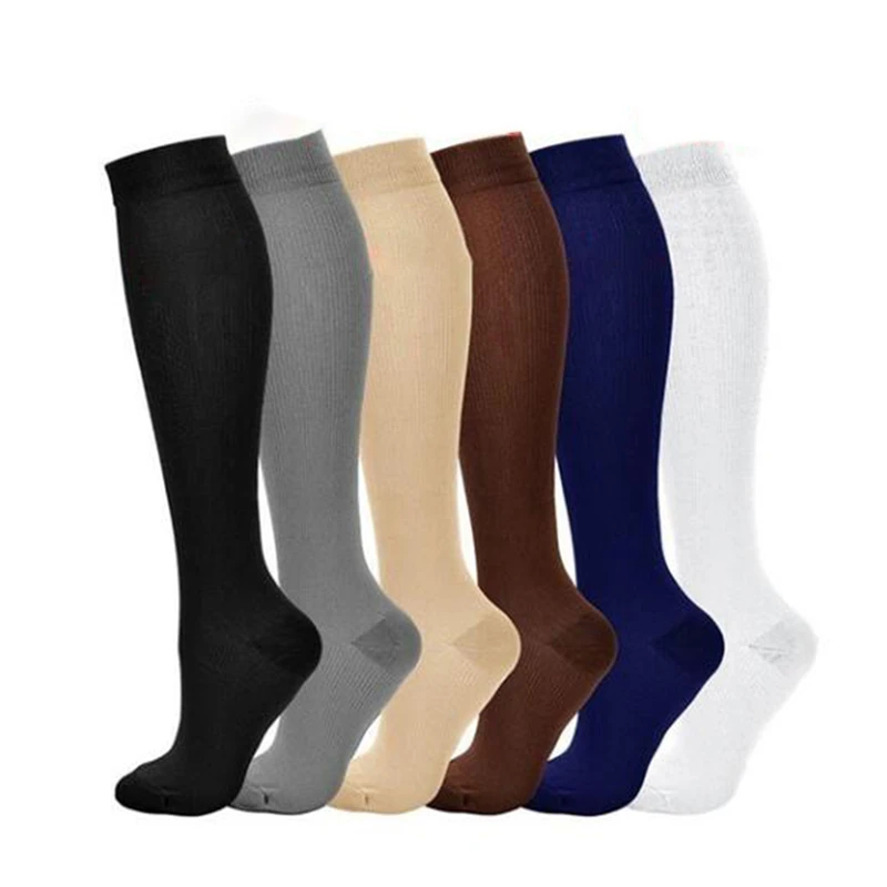 Компрессионные носки Нейлоновые медицинские чулки для медсестер Специализируется на езде на велосипеде на открытом воздухе Быстросохнущие дышащие спортивные носки для взрослых