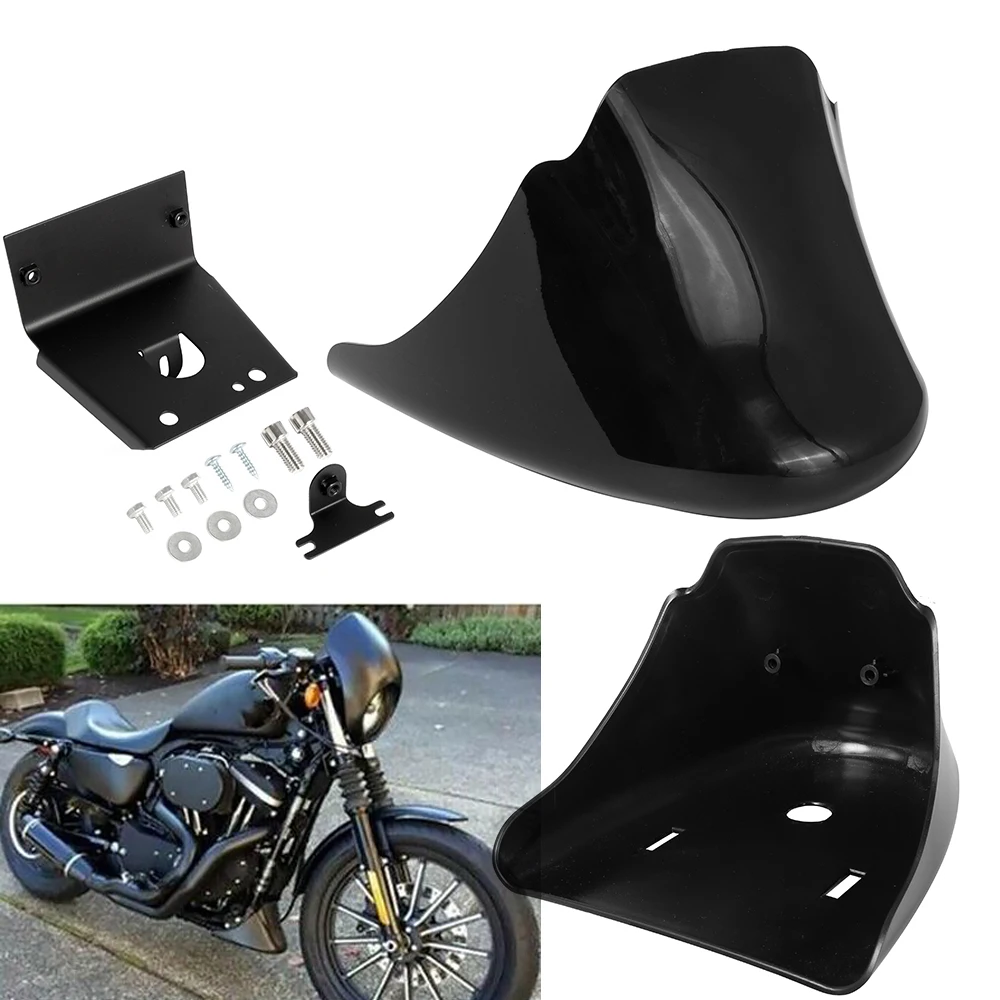 Мотоцикл Черный Передний нижний спойлер Брызговик Воздушная дамба Обтекатель подбородка для Harley XL Sportster 883 1200