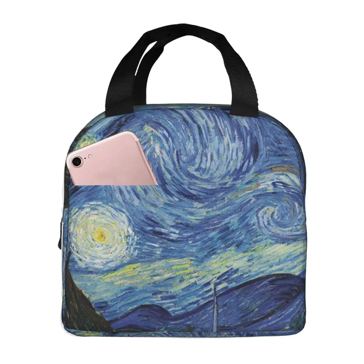 Starry-Night Портативная изолированная оксфордская сумка для ланча Многоразовый ланч-бокс Органайзер для обеда Термокулер Большая сумка