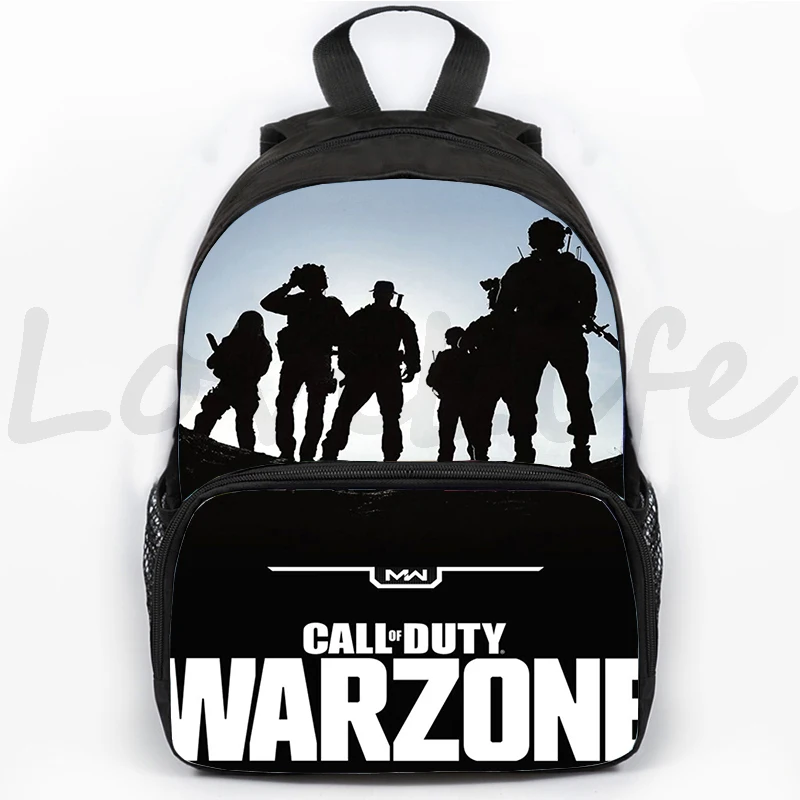 Дети Call Of Duty Warzone 3D-печатный рюкзак Мальчики Девочки Мягкая обложка Школьные сумки Водонепроницаемая книжная сумка Студент Школьная сумка Сумка для ноутбука
